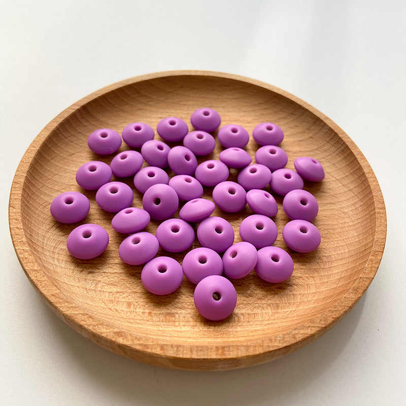 Wholesale 50PCS DIY Abacus Beads Silicone Small Beads 12MM