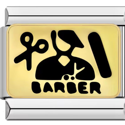 Wholesale Italian Charm Bracelet 9mm DIY Splicing Police Doctor Professional Series Stainless Steel Composable Bracelet