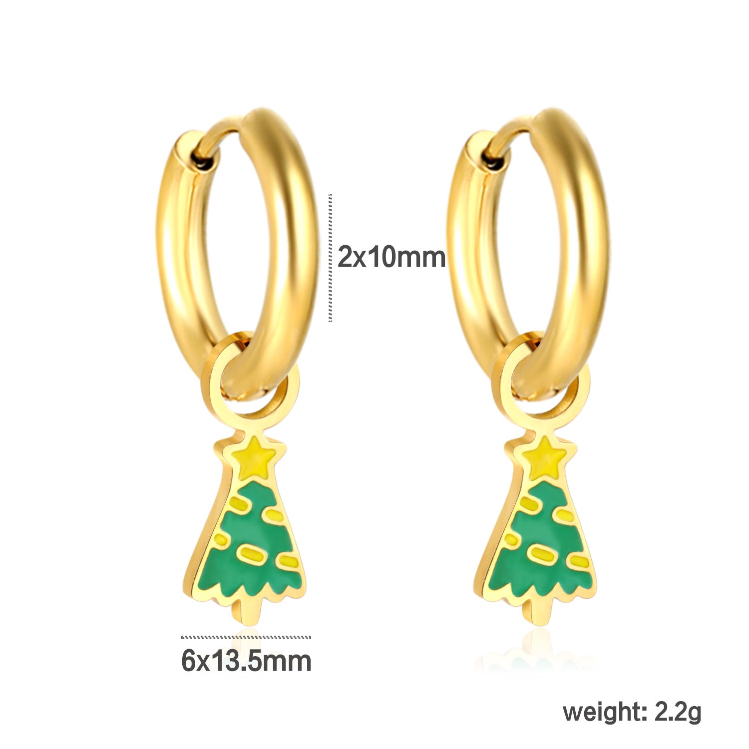 Wholesale versatile cute Christmas series stud earrings