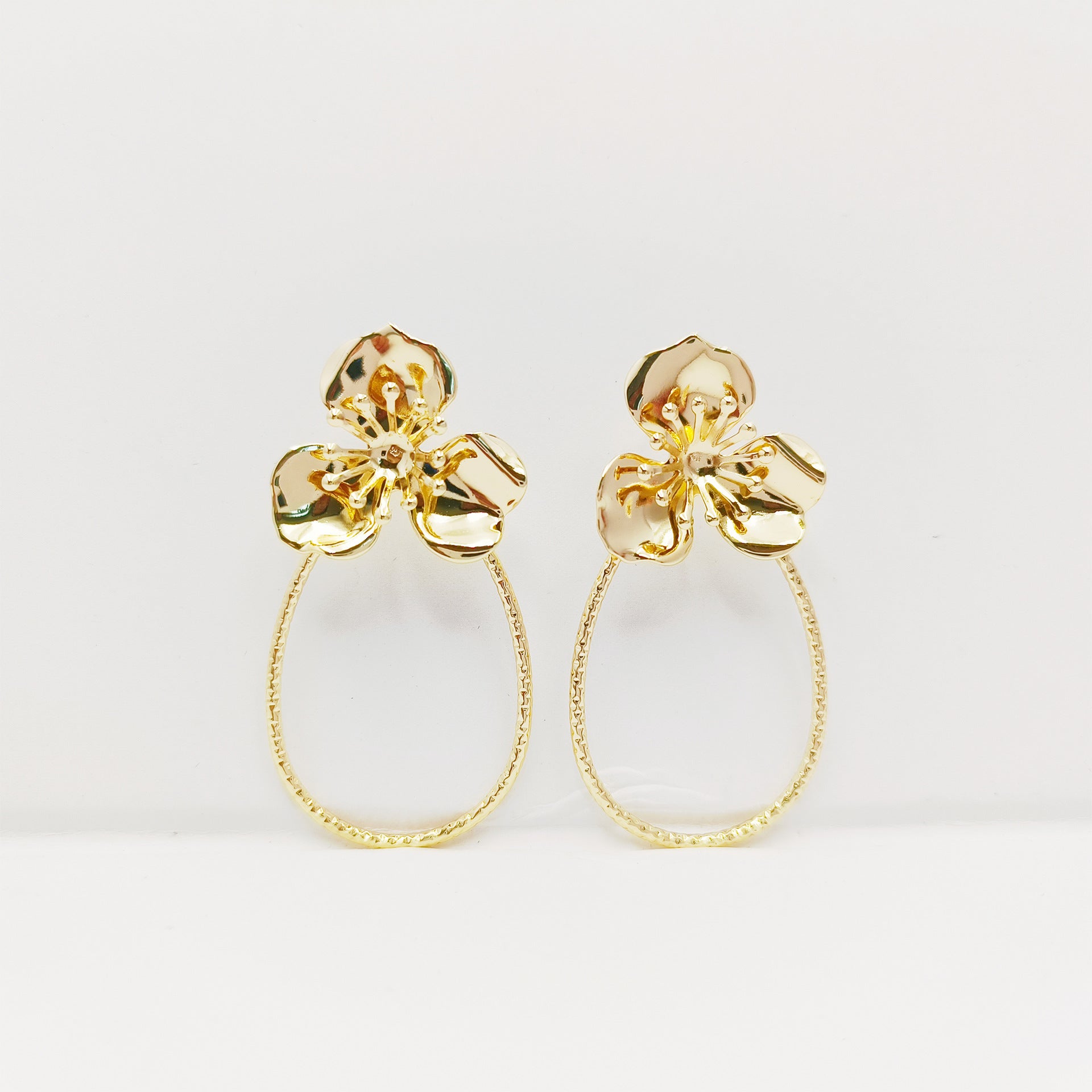 Wholesale  flower big earrings