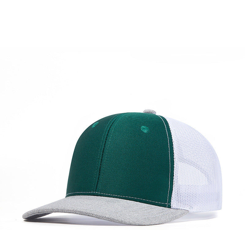 Wholesale Slightly Curved Breathable Sun Visor Mesh Hat Trucker Hat ACC-HT-WanKu002