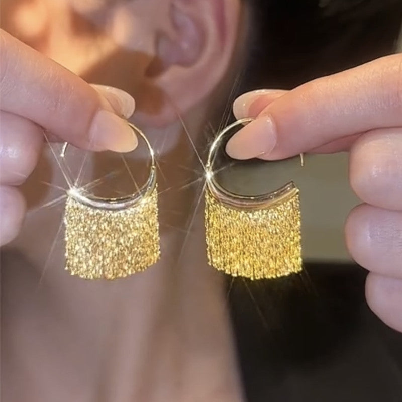 Wholesale matal tassel  earrings