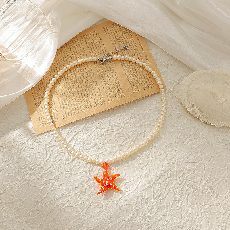 Wholesale Pearl Conch Coconut Shell Necklace