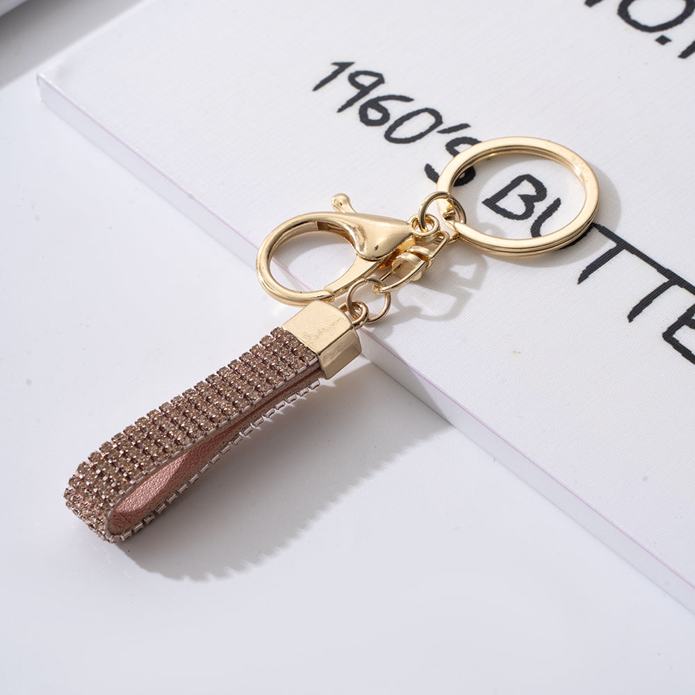 Wholesale Rhinestone Lanyard Keychain Car Key Pendant Bag Ornaments ACC-KC-ZhiYa031