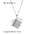 Wholesale titanium steel gold plated 18k book album love pendant zircon necklace