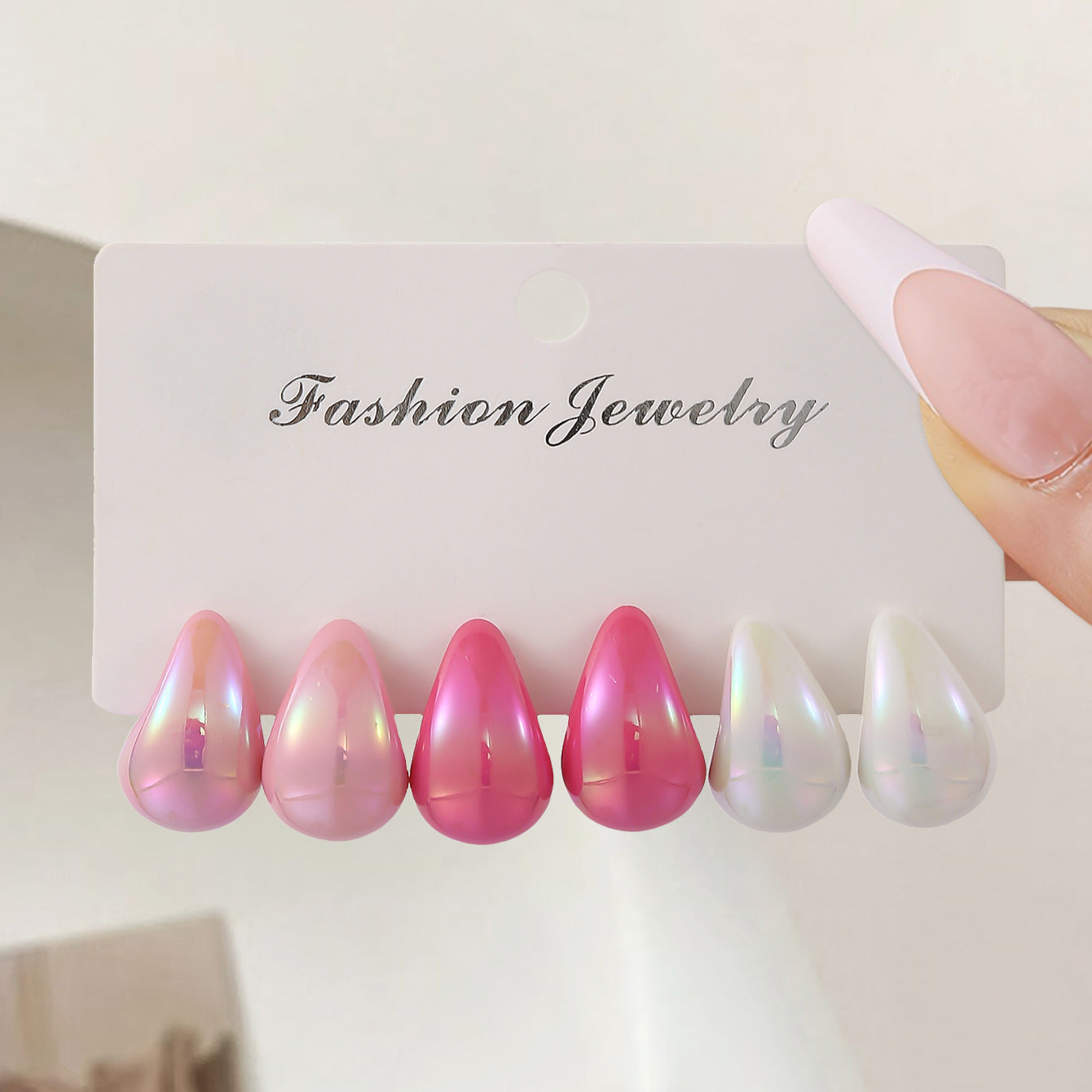Wholesale Trendy Dopamine Drop Earring Set Stylish Fashion Accessory Mixed Colors Resin Women S Earrings Party Gift