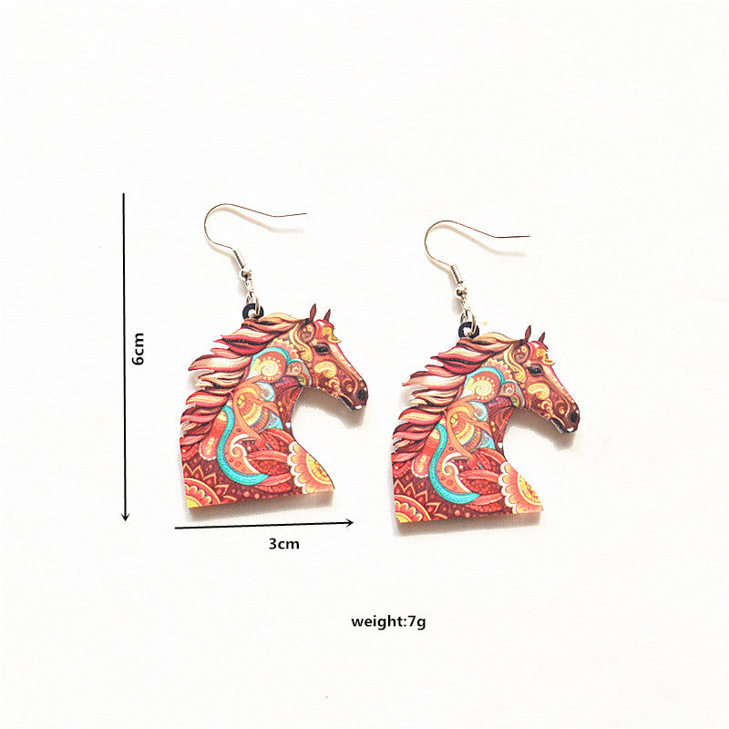 Wholesale Animal Earrings Creative Acrylic Cartoon Earrings ACC-ES-XN019