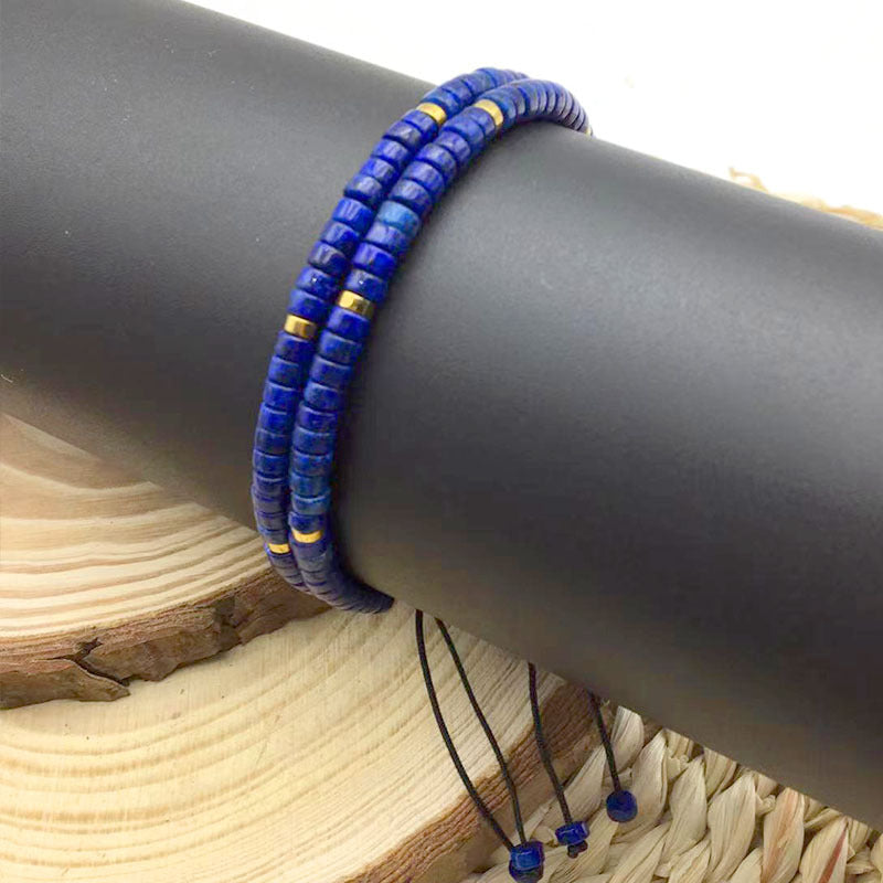 Wholesale Natural Stone Spacer Beads Braided Bracelet Adjustable Bracelet ACC-BT-Yima006