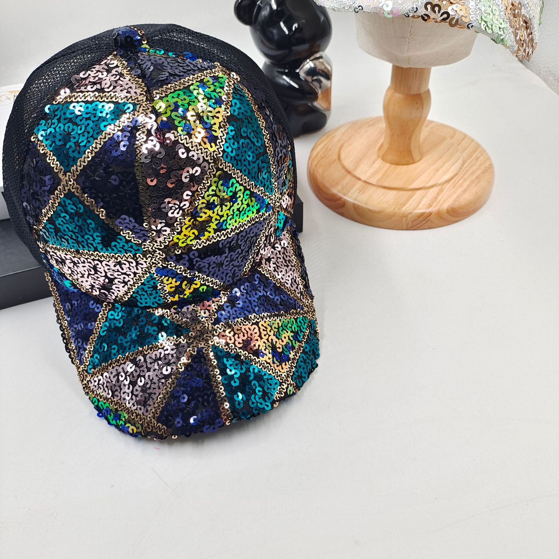 Wholesale Sequin Hat Stage Baseball Cap ACC-HT-Daod004