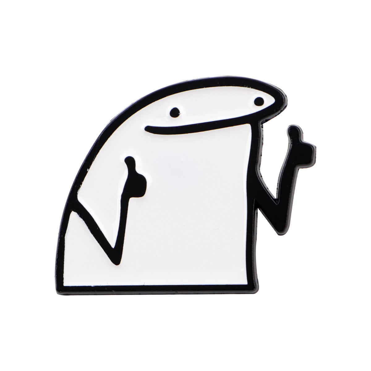 Wholesale 5pcs Simple line drawing cartoon brooch