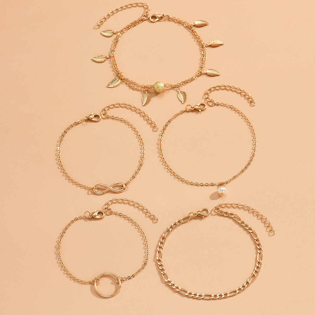 Wholesale five piece multi-layer ankle