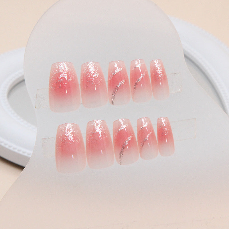 Wholesale  24 Pieces/box Glitter Ballet Nails Kits Nail Stickers