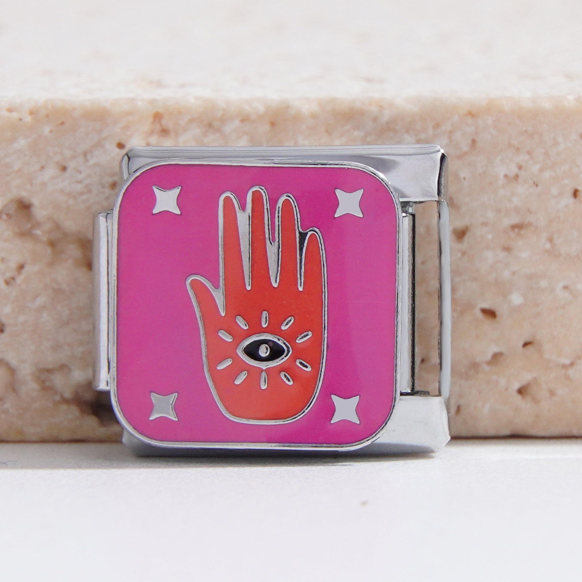 Wholesale Italian Charm Bracelet 9mm DIY Splicing Creative Pattern Stainless Steel Composable Bracelet