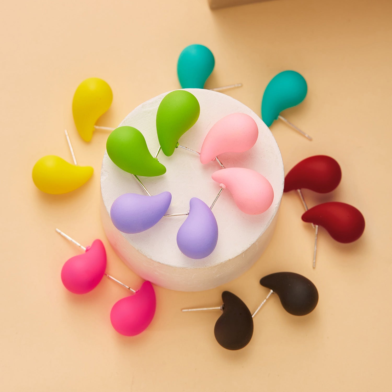 Wholesale Acrylic Water Drops Teardrop-shaped Earrings