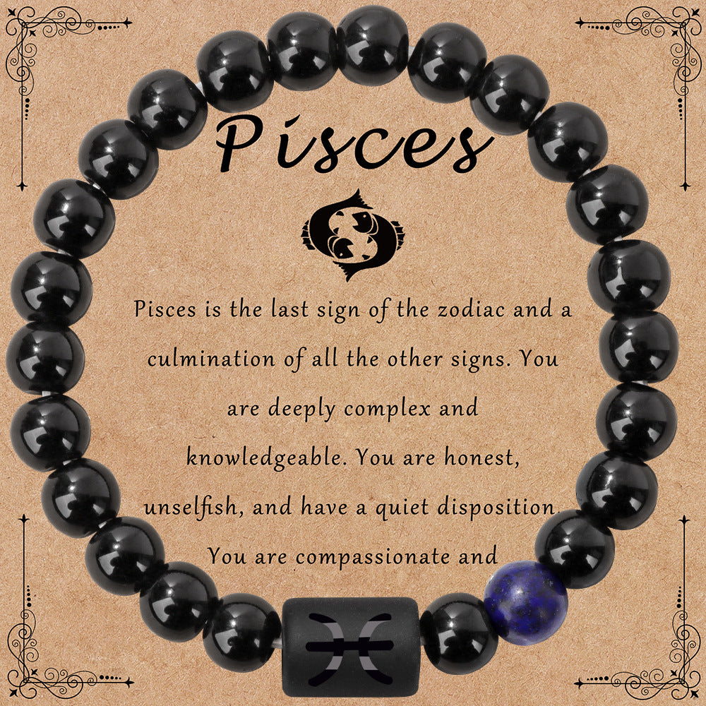 Wholesale Vintage Zodiac Sign Bracelet Natural Stone Bracelet ACC-BT-GEB001