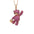 Wholesale  3D three-dimensional inlaid zircon copper plated 18K gold long bear sweater chain
