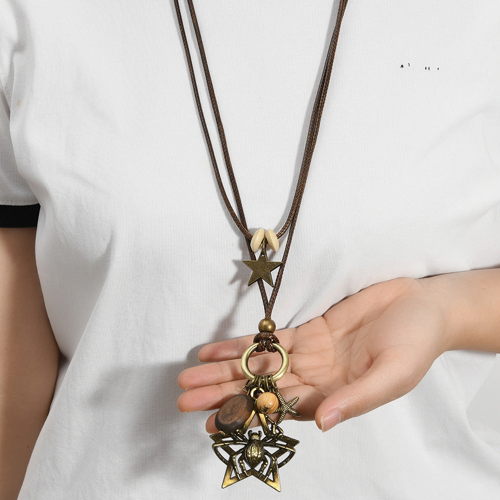 Wholesale Star  Starfish Retro Sweater Chain