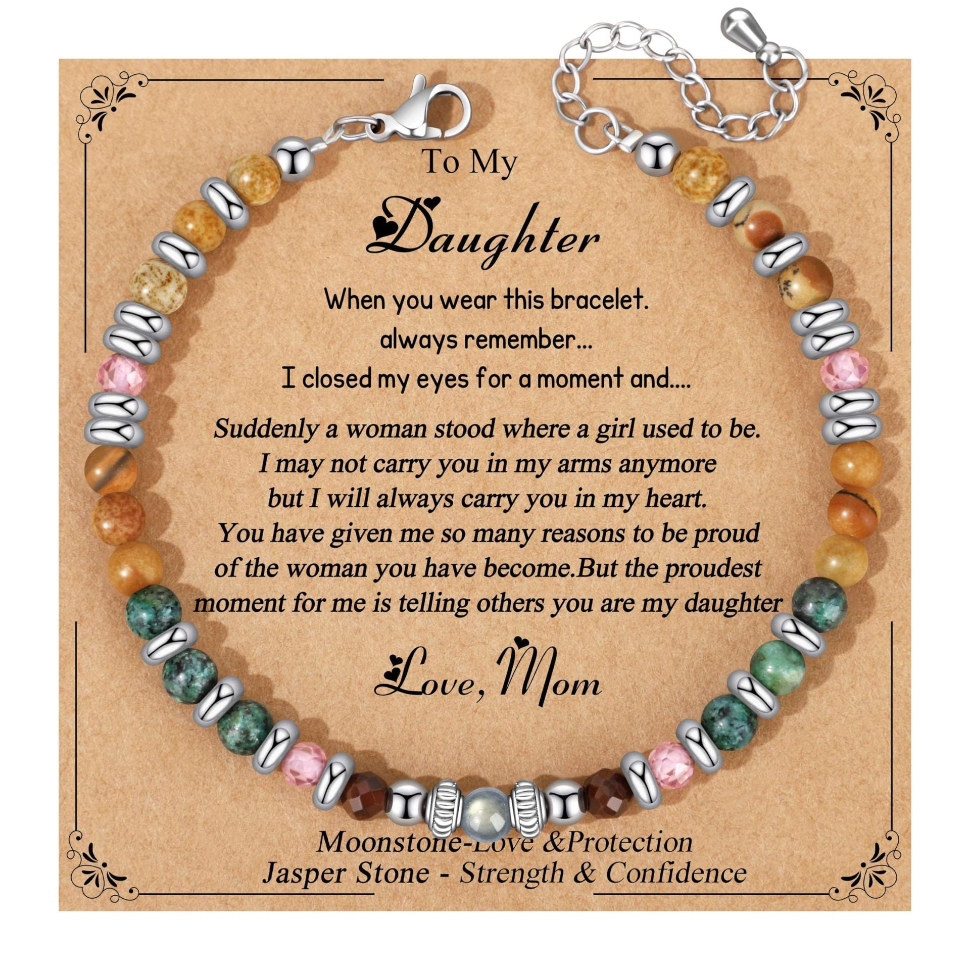 Wholesale Natural stone beaded stretch bracelet Adjustable