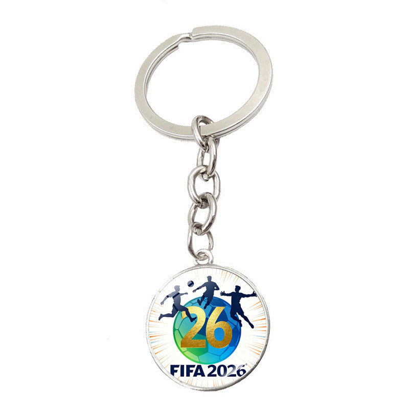Wholesale 2026 USA-Canada-Mexico World Cup Football Pendant Keychain