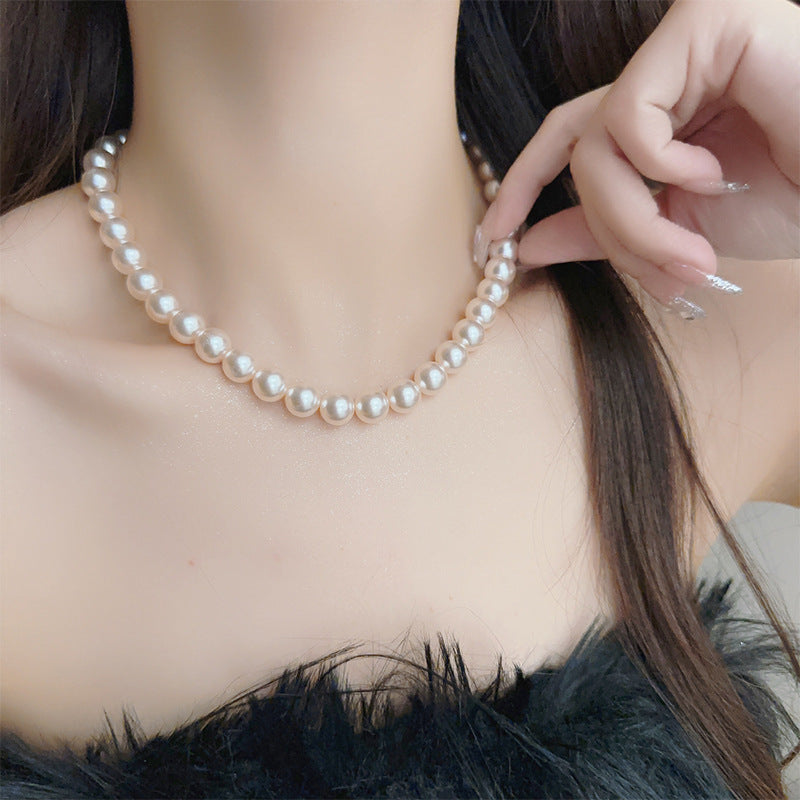 Wholesale Vintage Pearl Necklace Light Luxury Necklaces Sweater Chain ACC-NE-Miaosi014