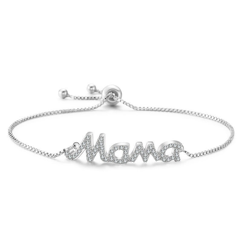Wholesale  All-match Elegant Mama Letter Bracelet