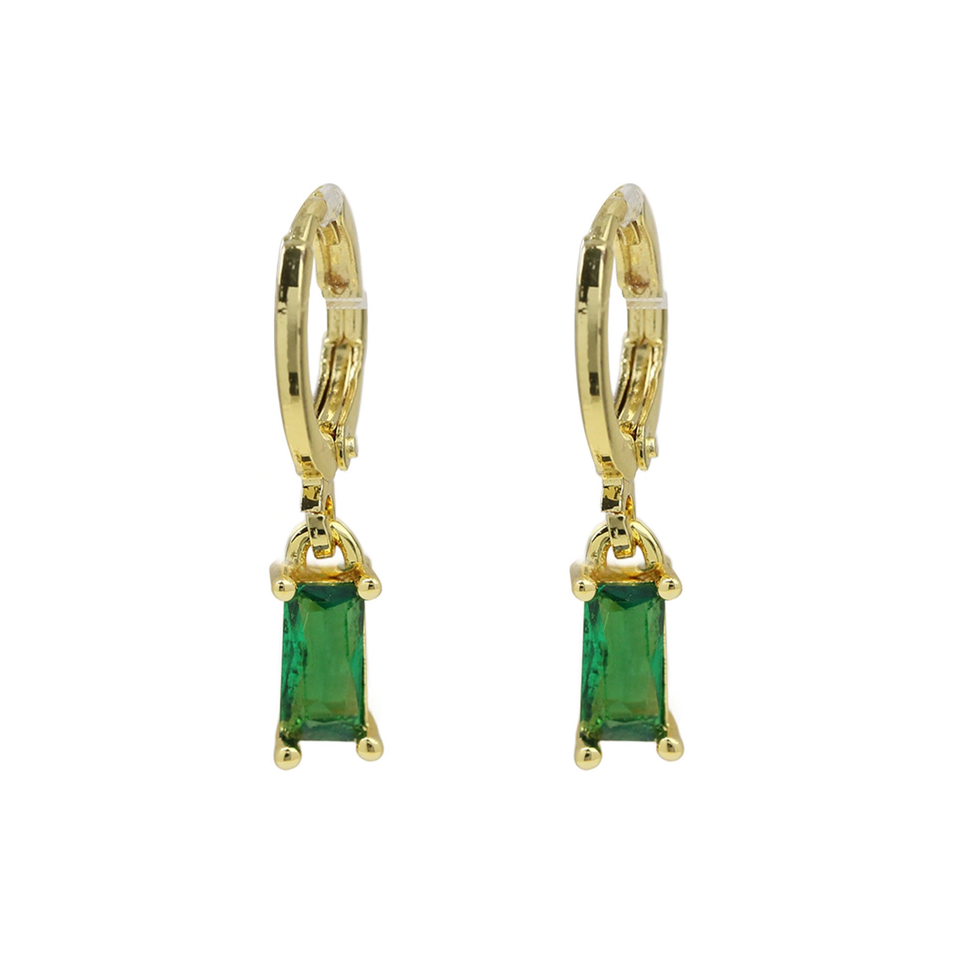 Wholesale  Ladder Square Rectangular December Birthstone Birthstone Earrings