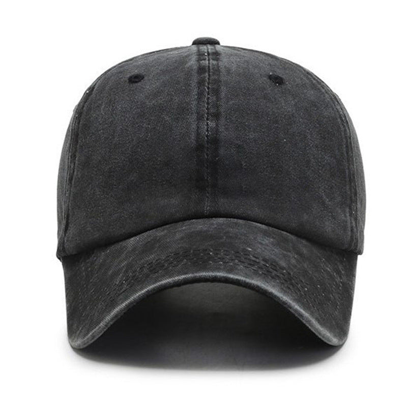 Wholesale Washed Pure Cotton Solid Color Light Plate Baseball Cap