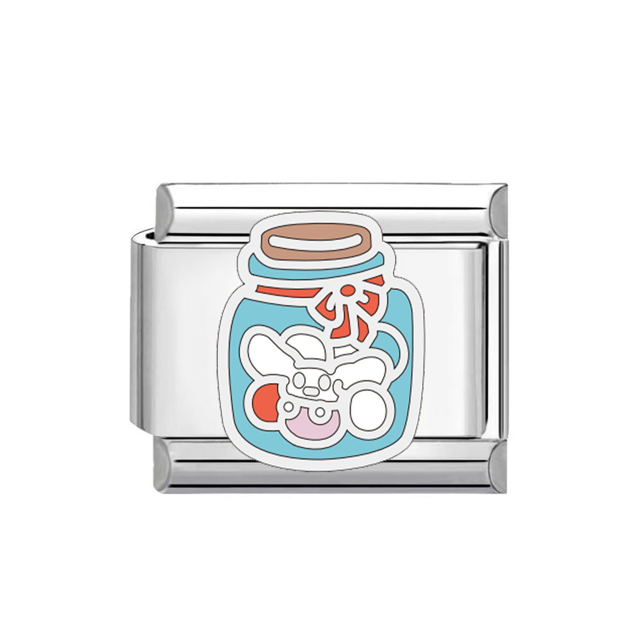 Wholesale  Italian Charm Bracelet 9mm DIY cartoon dripping Creative Stainless Steel Composable Bracelet