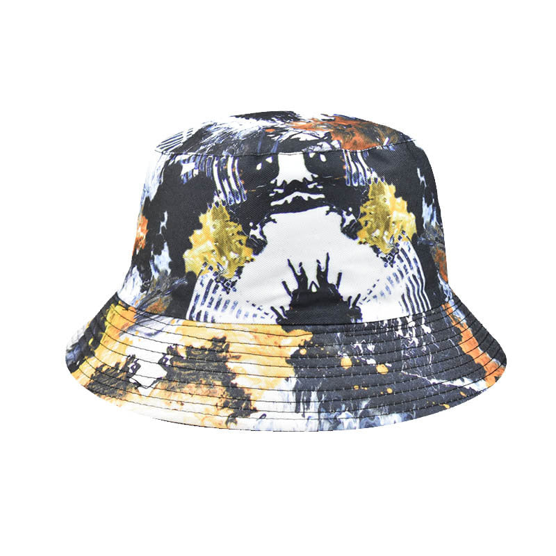 Wholesale Tie Dye Bucket Hat Unisex Hip Hop Style Trendy Summer Sun Protection Hat Fashion Accessory