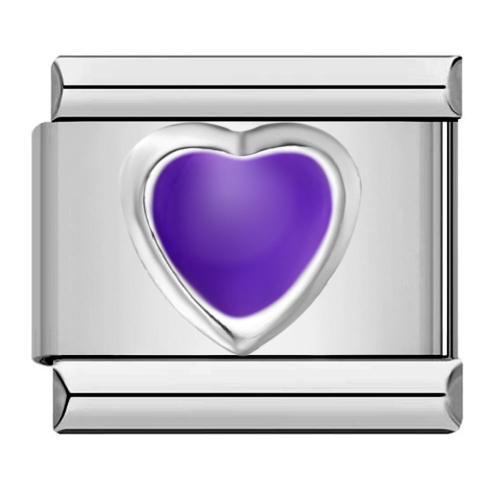 Wholesale  Italian modular stamped heart and butterfly DIY bracelet