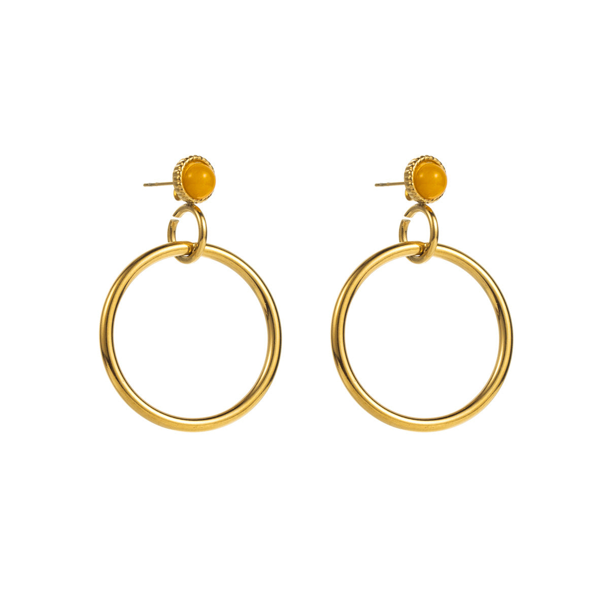 Wholesale Vintage Stainless Steel Hoop Earrings ACC-ES-BP002