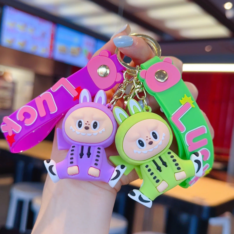 Wholesale Cute cartoon silicone keychain