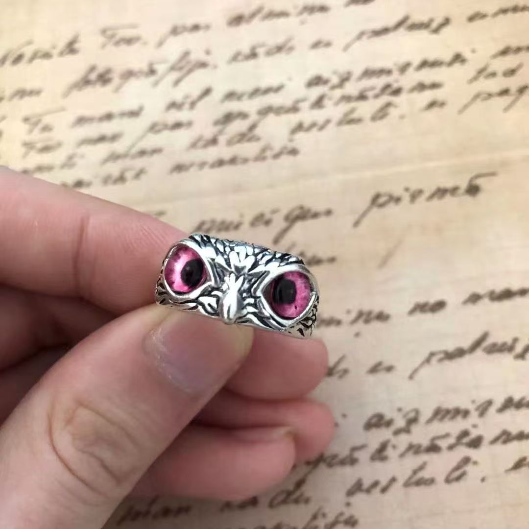 Wholesale Creative silver Owl Ring