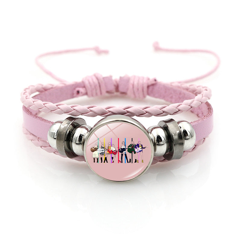 Wholesale Music Star Jewelry Pink Bracelet ACC-BT-JiaYun005