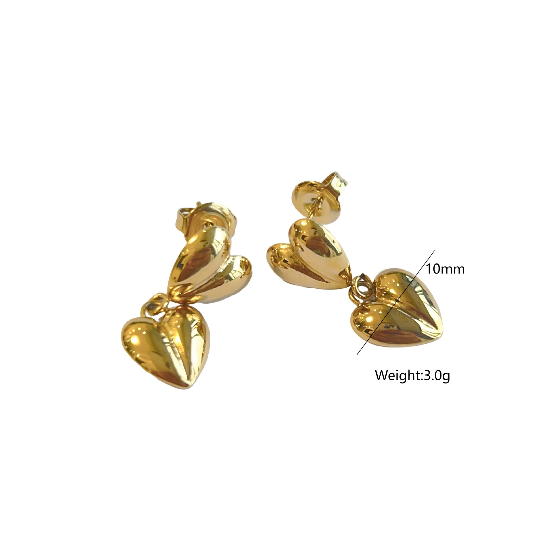 Wholesale Titanium Steel light luxury  all-match sunflower earrings