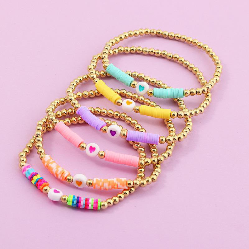Wholesale Popular Personalized Color Soft Pottery Bracelet