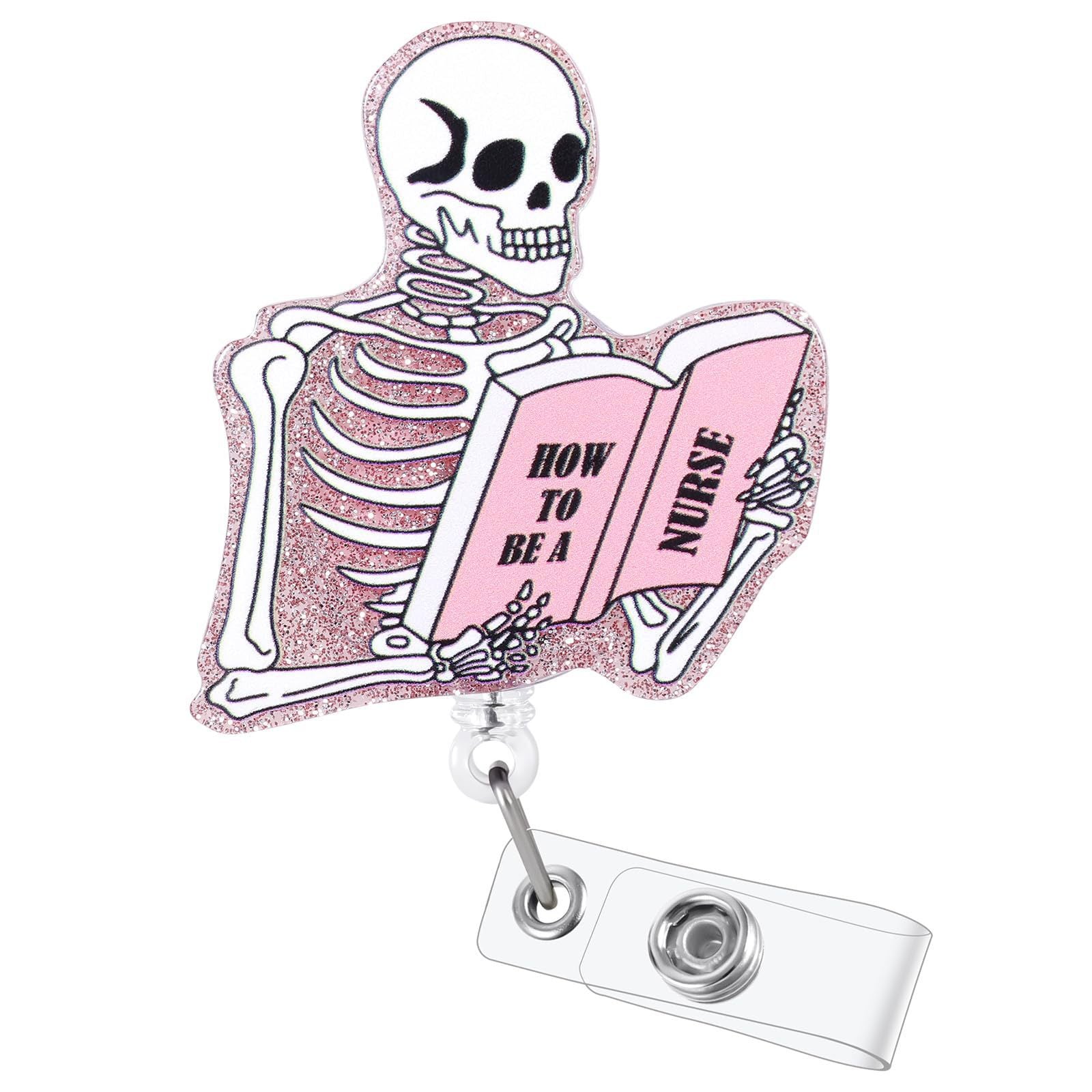 Wholesale  Skull Retractable Badge Reel Fashion Accessory for ID Badge Keychain Gift Boutique Resale
