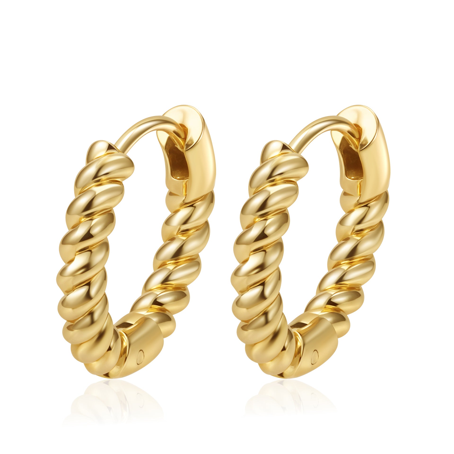 Wholesale Stainless steel earrings with zircon settings