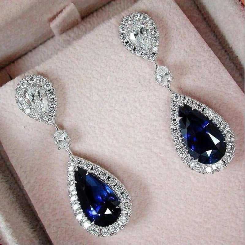 Wholesale Valentine's Day Love Shaped Crystal Zirconia Earrings Bracelet ACC-BT-HanSJ002