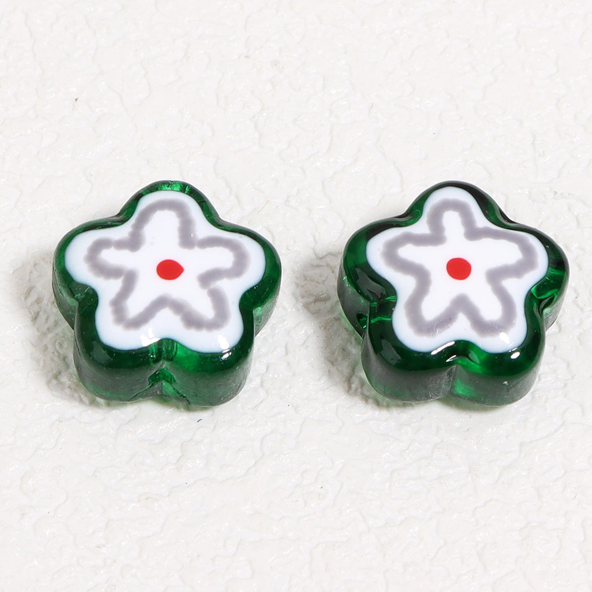 Wholesale   colorful flower patterns Focal Beads DIY Bead Accessories