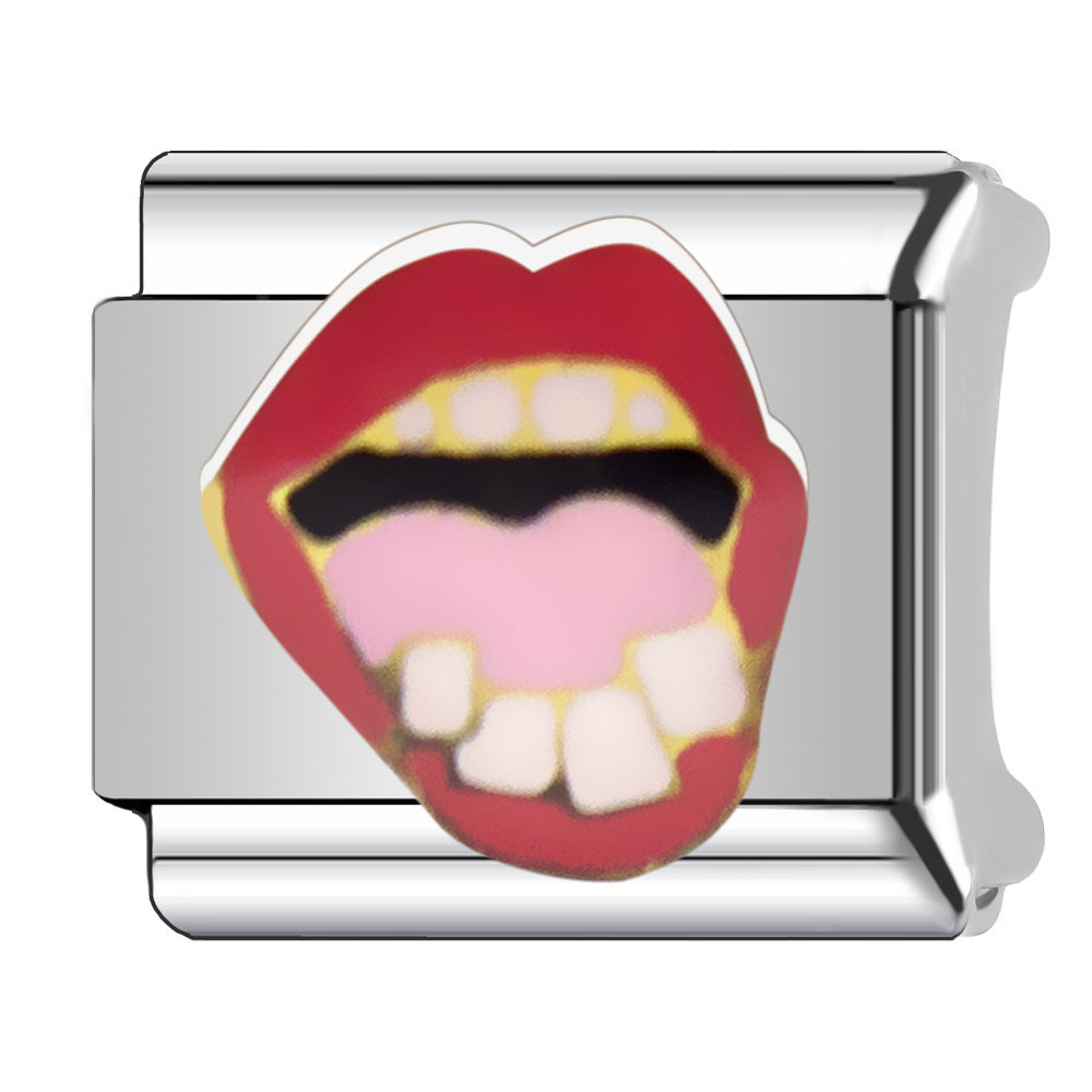 Wholesale  Italian Charm Bracelet 9mm DIY Pink  Creative Stainless Steel Composable Bracelet