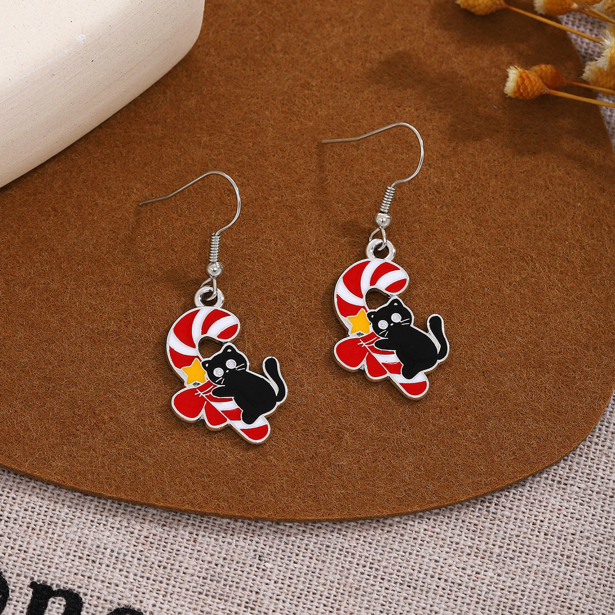 Wholesale Christmas Oil Drop Santa Claus Snowman Earrings ACC-ES-ZhuiWo004