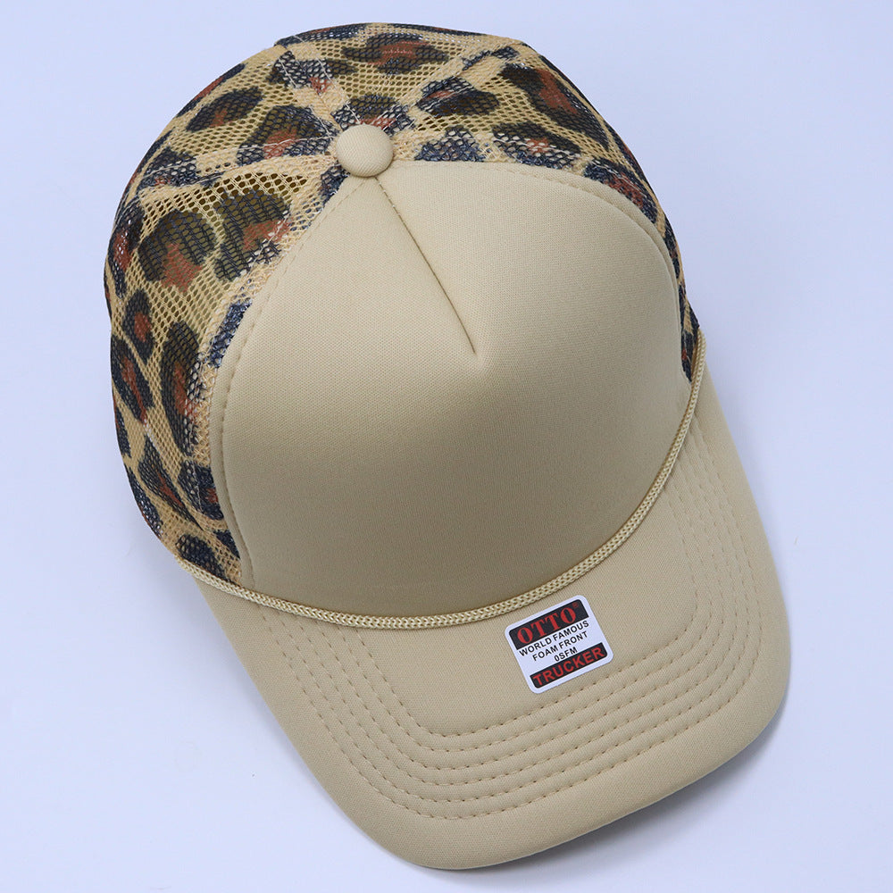 Wholesale  outdoor leisure sun hat leopard plaid baseball cap