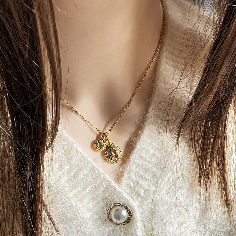 Wholesale  Butterfly Necklace  Hollow Brushed Love Necklaces