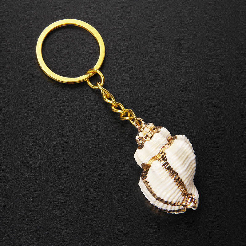 Wholesale Shell Golden Beach Keychain ACC-KC-GEB001