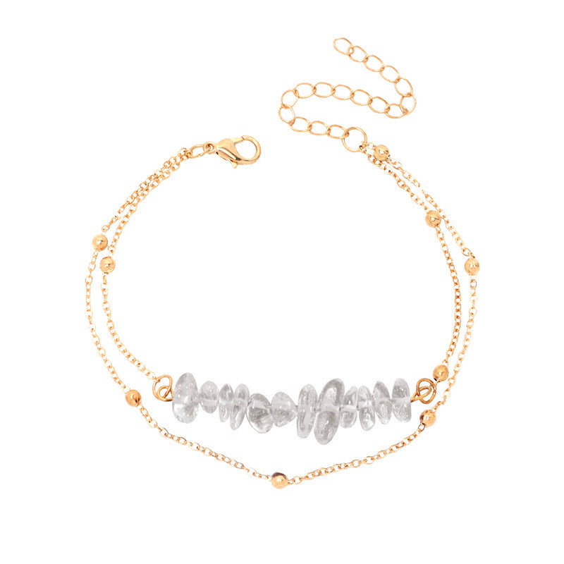 Wholesale Multi-layered Bohemian Crystal Anklets ACC-AS-Yiran001