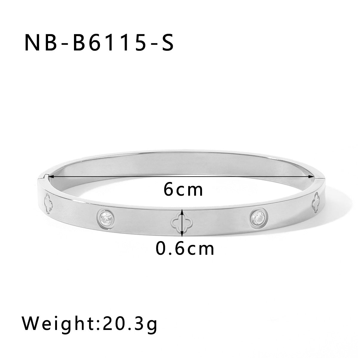 Bracelet rond en gros acier inoxydable en acier inoxydable 18 carats