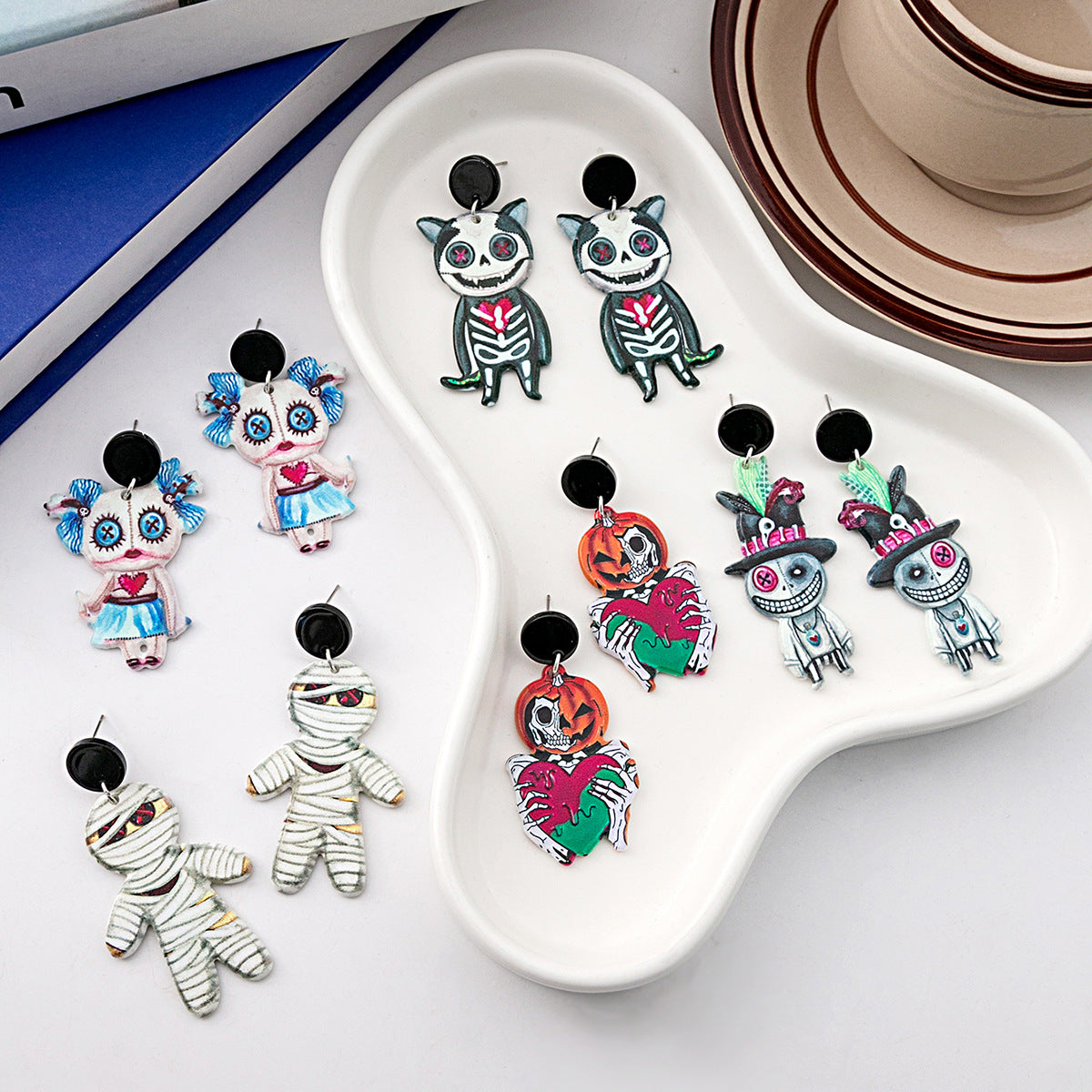 Wholesale Acrylic  Muppet Doll Earrings