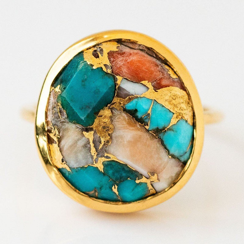 Wholesale Gold Plated Geometric Simple Women' s Ring - Boutique Resale Fashion Accessory