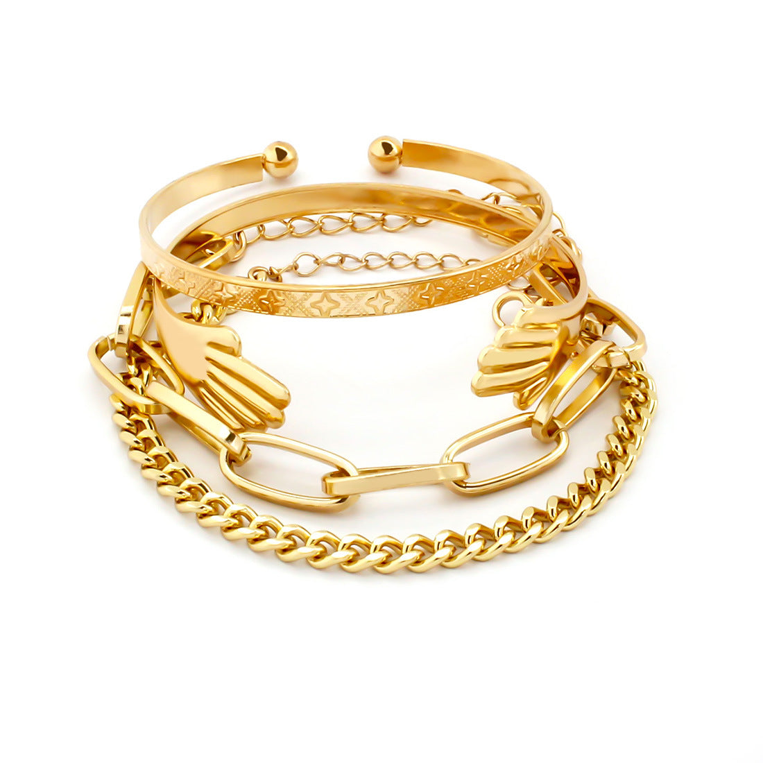 Wholesale spiral twist metal bracelet